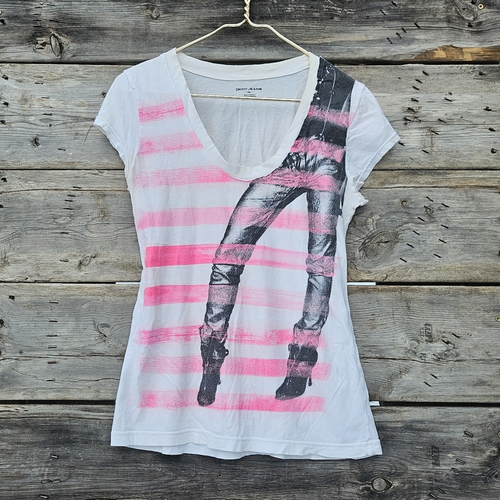 DKNY Striped Tee - Picture 4 of 4